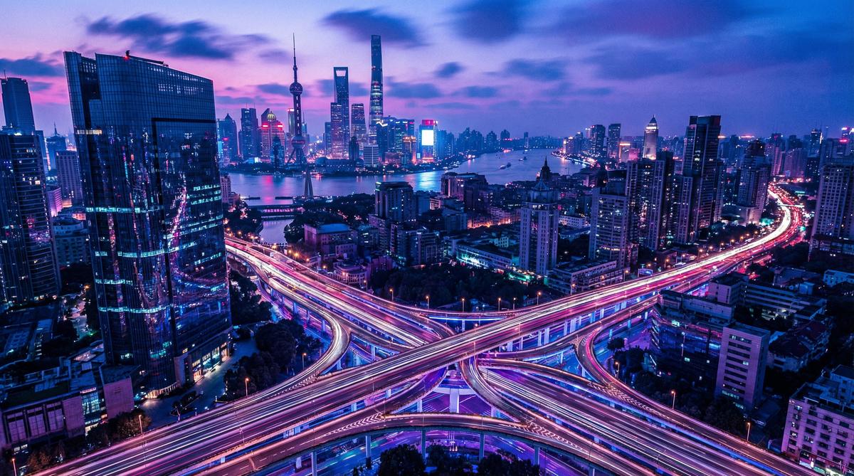 萝莉城市夜景视频